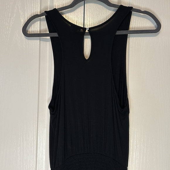 Aerie Solid Black Short Jumpsuit with Pockets Size XS - Picture 3 of 14